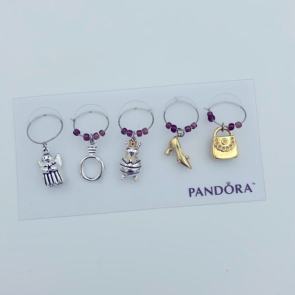 Pandora Other - Pandora Wine Glass Charms NWT